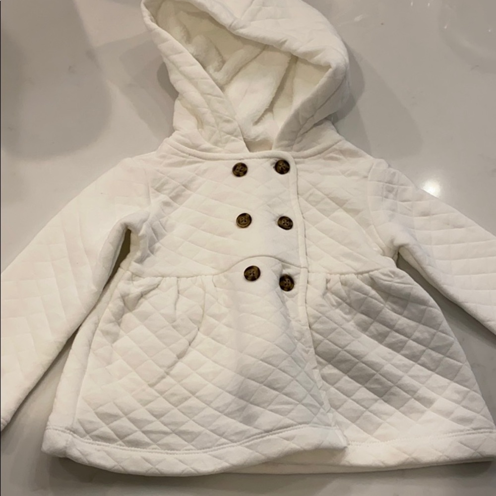 NWT quilted pea coat